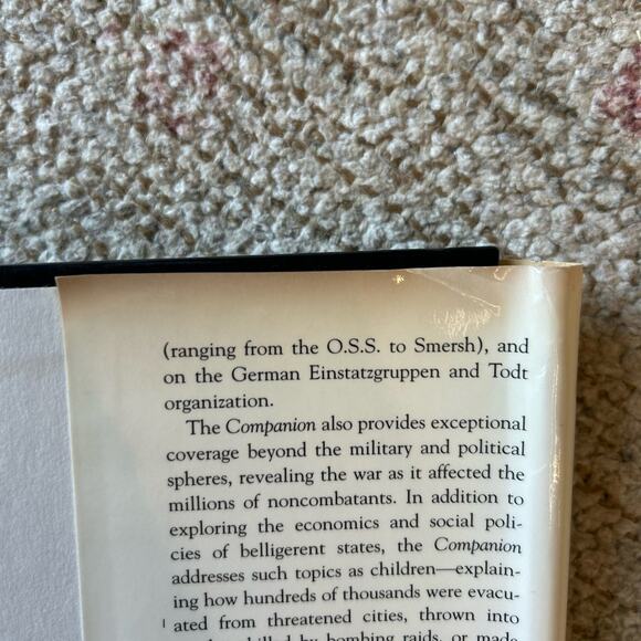 VTG 1995 Oxford Companion to WWII Hard Cover Book History Buff Educational - Picture 10 of 11